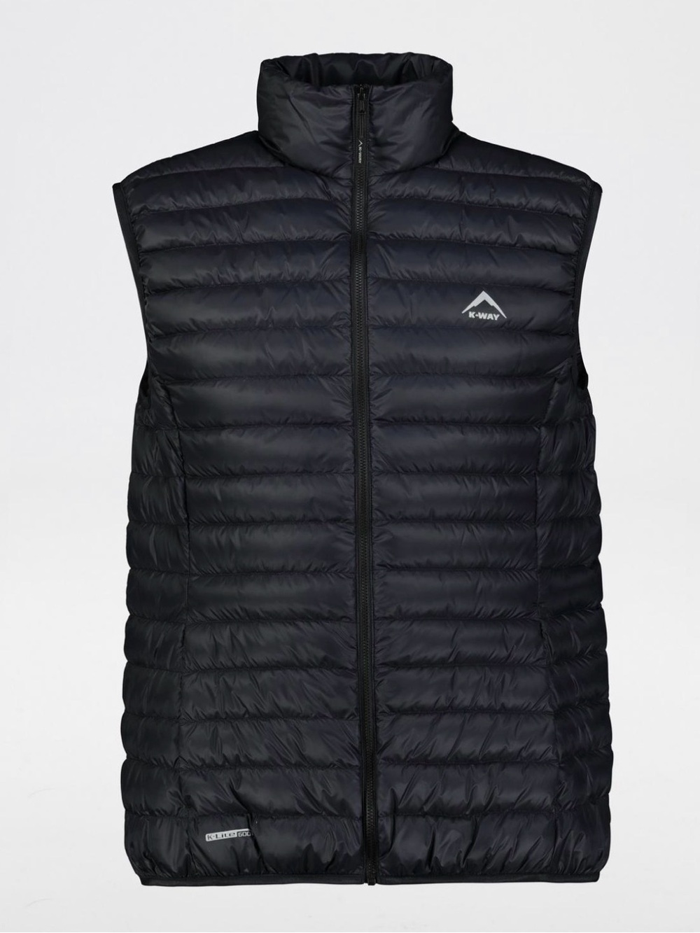 K‑Way K‑Lite 600 Down Vest | Lightweight Quilted Puffer | Black Outdoor Small